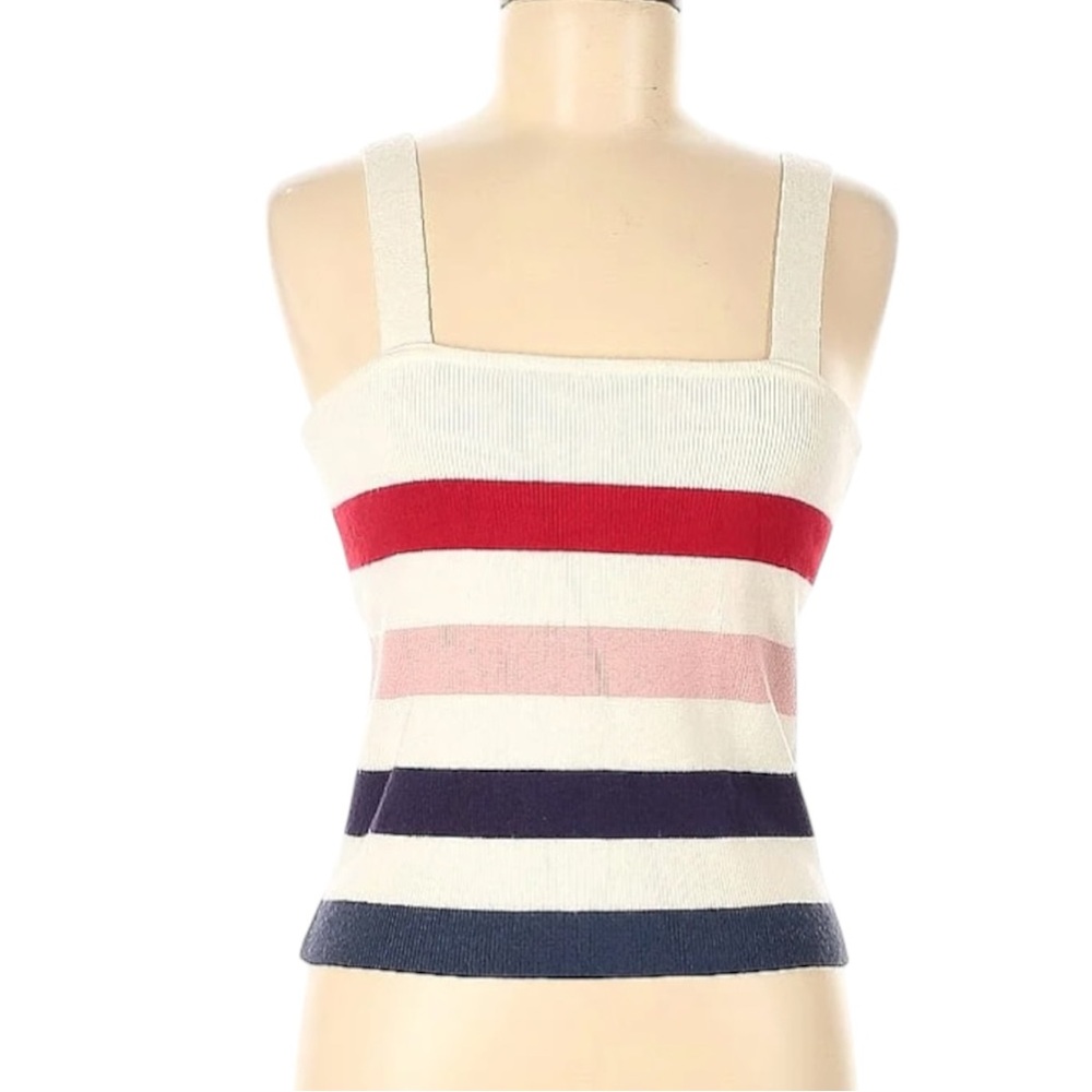 Moon & Madison Stripes Knit Tank Medium